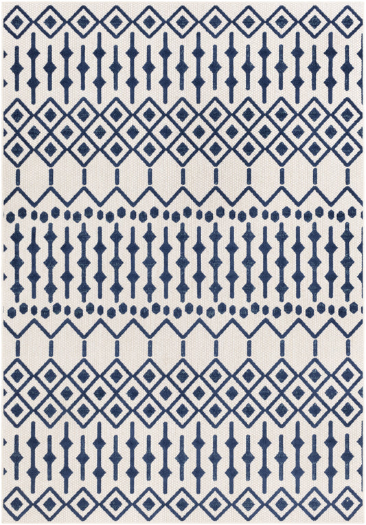 Modern BHS-0026866-P Turkish Poly Dark Blue Outdoor Diamond Area Rug UGM1_Y6RGE90