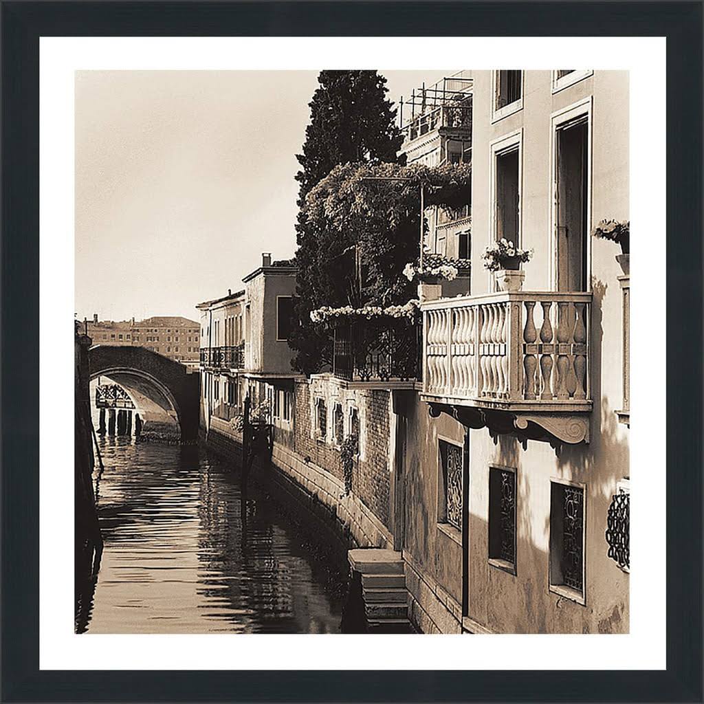 Picture Perfect International Alan Blaustein Ponti di Venezia NO. 5x22 Framed Plexiglass Wall Decor, 33.5x22 x 33.5x22 x 0.75x22 JRM8_H7NPG36