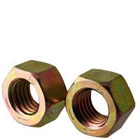 1 1/8 inch-12 Finished Hex Nut, Grade 8, Zinc Yellow CR+6 (inch) (Quantity: 25) SHB3_L4ZXP11