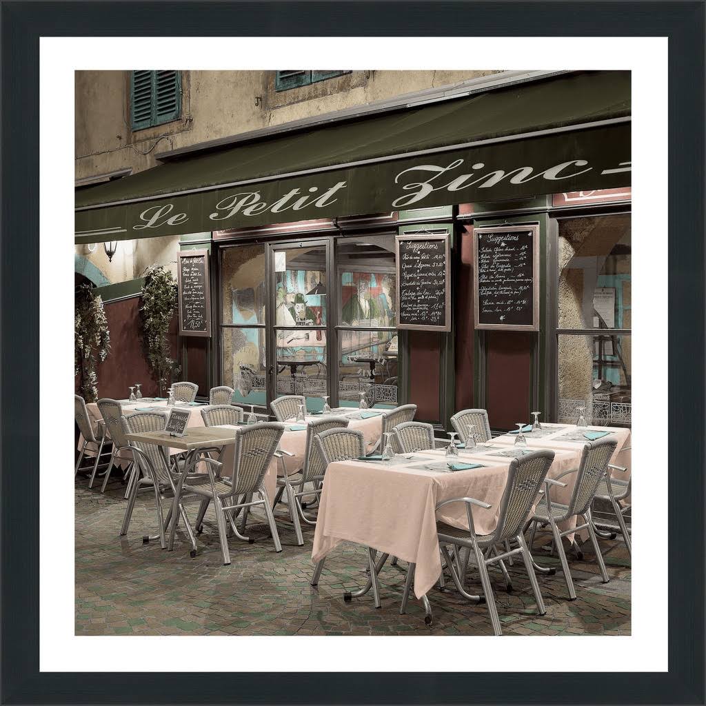 Picture Perfect International Alan Blaustein Le Petit Zinc Cafe Framed Plexiglass Wall Decor, 33.5x22 x 33.5x22 x 0.75x22 JFB7_H4EIY34