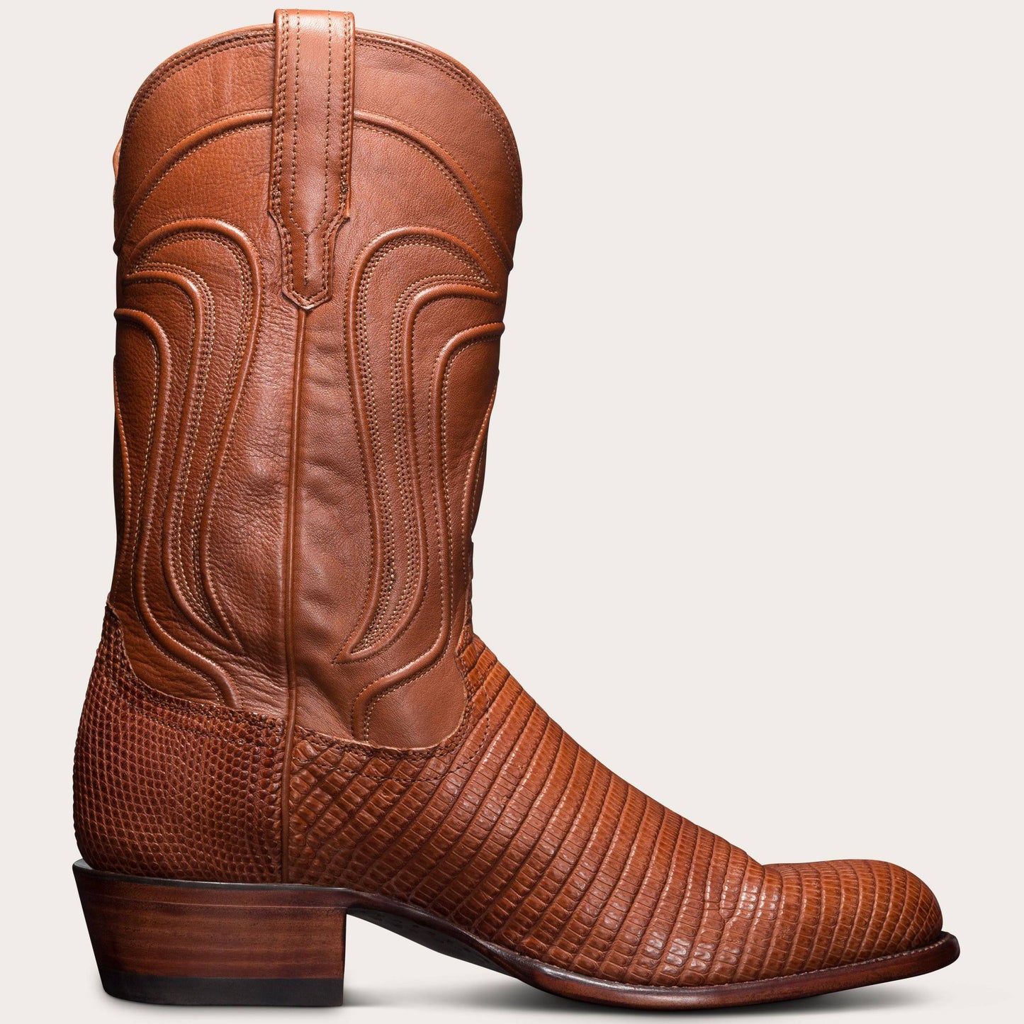 Tecovas | Mens Lizard Cowboy Boot | Pecan Brown 14 D-Average MJD7_A3JXR54