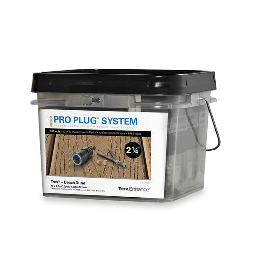 Starborn Industries Pro Plug System for Trex Decking - 300 Square Feet - 305 Stainless Steel - #10 x 2-1/2x22 - Trex Transcend I CDG1_R9FIS15