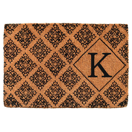 Calloway Mills Regency Monogram Outdoor Doormat 24 inch x 36 inch x 1.5 inch (Letter K) ENZ2_I3RUW33