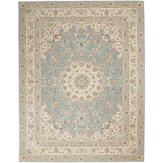 Copper Grove Natrang Floral Area Rug - Aqua/Ivory 2&6x22 x 12& Runner CWS0_S9SVW99