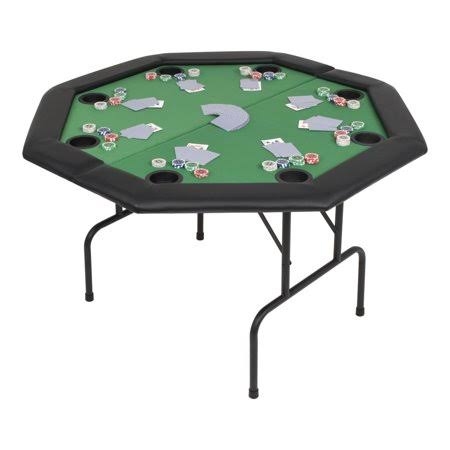 8-Player Folding Poker Table 2 Fold Octagonal Green VHZ6_I0LVE84