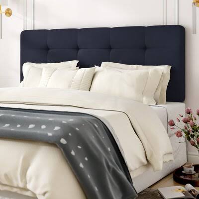 Evonne Upholstered Panel Headboard Willa Arlo Interiors Upholstery: Mystere Eclipse, Size: King NAI3_S1RHG41