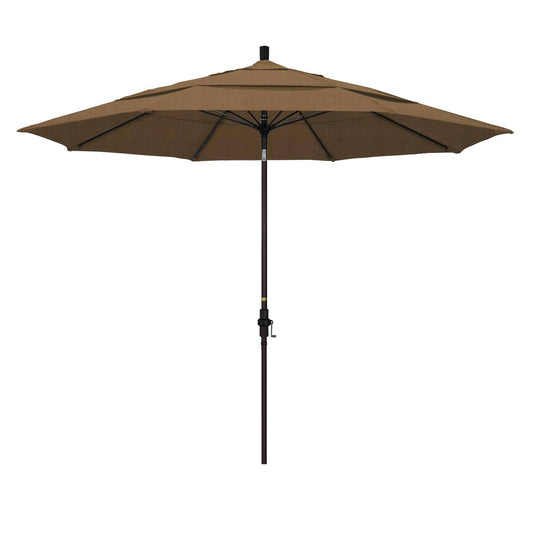 California Umbrella 11 ft. Sun Master Series Aluminum Patio Umbrella Woven Sesame PSQ4_L7QNV37