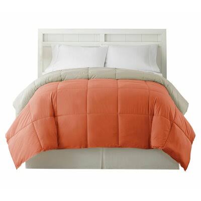 Garretson Reversible Comforter Winston Porter Size: Queen, Color: Orange/Gray VSP5_R9UMB91