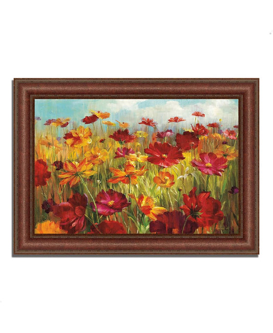 45x22 x 64x22 Cosmos in The Field by Danhui Nai Framed Painting Print KTD3_N8QKB34