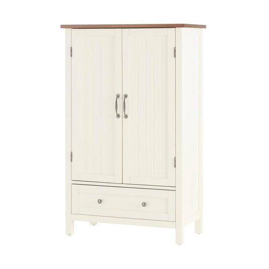 Bainport Ivory Wood Kitchen Pantry with Haze Top (28 in. W x 45 in. H) GEX5_C8IFL42