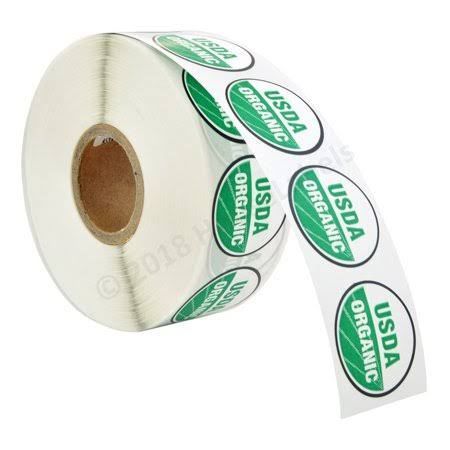 39 Rolls(39000labels) USDA Organic Labels 1 inch Round Circle Dots 1000 Adhesive Stickers FPZ7_S2CNO56