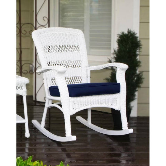 Havenside Home Avoca White Plantation Rocking Chair, Patio Furniture (Steel) LYZ7_P5GIW70