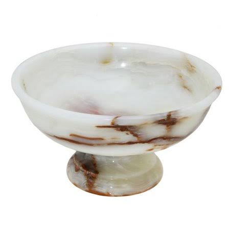 Red Barrel Studio Steeves Onyx Pedestal Decorative Bowl, Green UOG6_R5IZG45