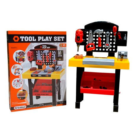 54 Piece Tool Play Set for Kids - Little Handyman Playset, 54 Piece Tool Set Workshop Play Set HSM4_F0AQT62