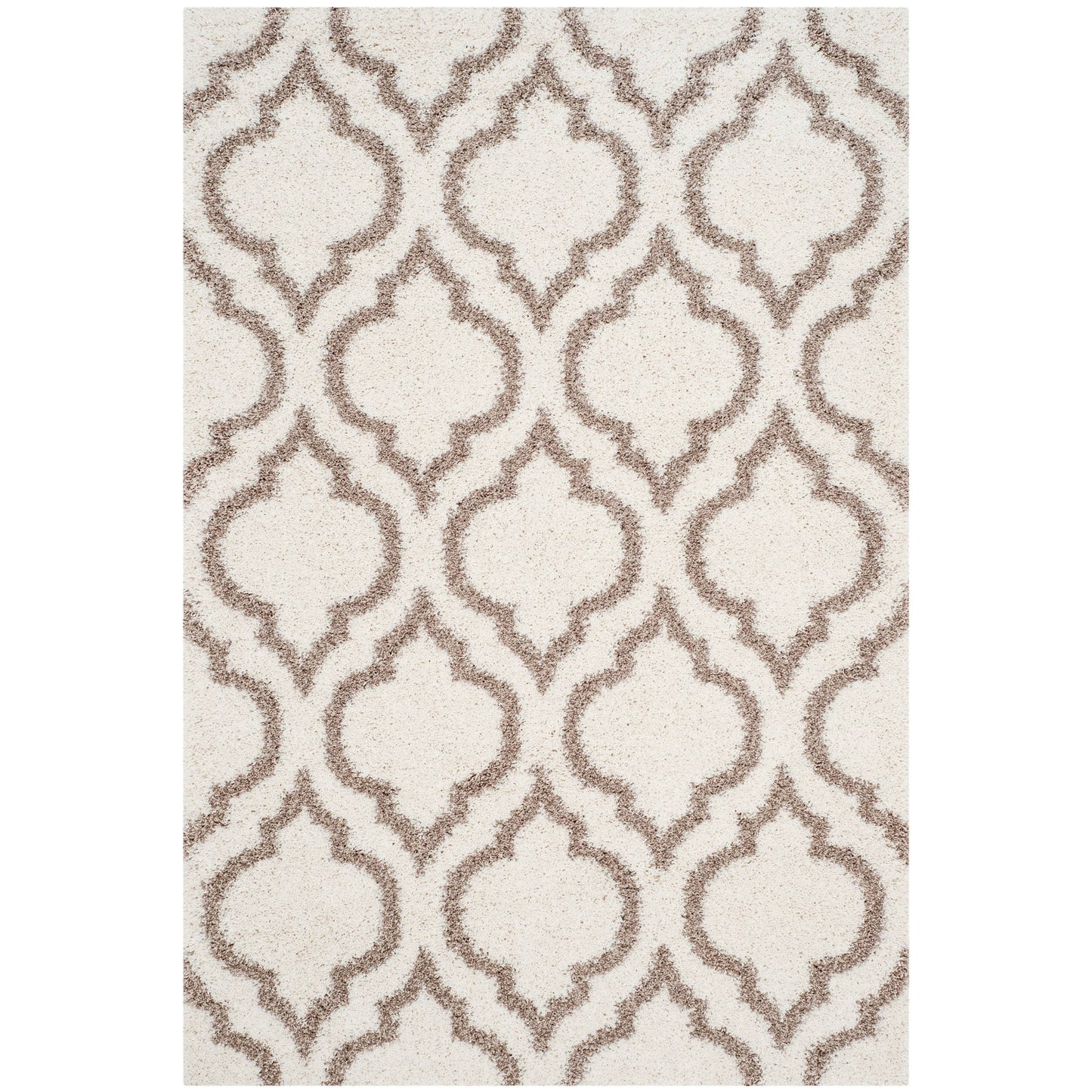 Safavieh Hudson Shag SGH284D Ivory/Beige 9& x 12& Area Rug JVD7_W1DEX08