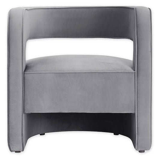 Nicole Miller Jon Swivel Accent Chair in Grey PKG0_B8SJA60