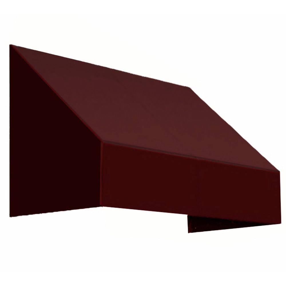 Awntech 4.38 ft. Wide New Yorker Window/Entry Awning (18 in. H x 36 in. D) Brown KYL0_V0JCD47