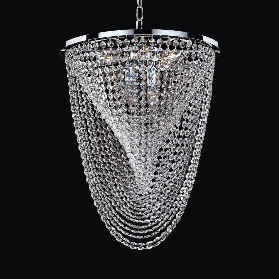 Glow Lighting Oasis 8-Light Crystal  Chrome Chandelier NUQ5_Y1GHL20