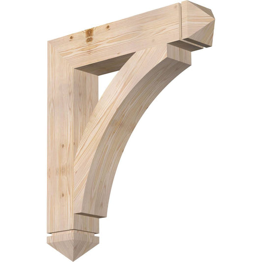 Ekena Millwork BKT06X30X34THR03SDF 5 1/2x22W x 30x22D x 34x22H Thorton Arts  Crafts Smooth BRACKET, Douglas Fir CTE5_Y9OSA95