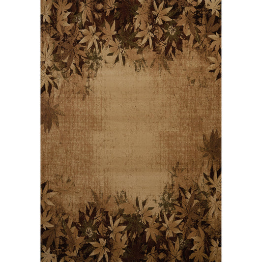 Westfield Home Wildwood Fallen Leaves Hand-Carved Area Rug, Size: 710 x 106, Beige MNY9_X1RPF64