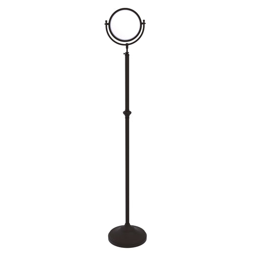 Allied Brass DMF-2/5X Adjustable Height Floor Standing 8 inch Diameter with 5X Magnification Make-Up Mirror, Oil Rubbed Bronze NMW2_Q5VQP30