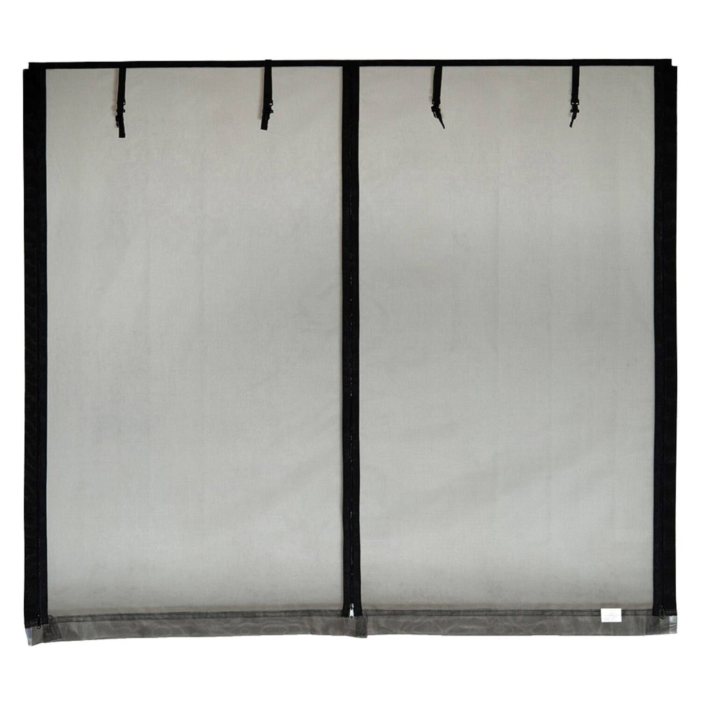 Fresh Air Screens 9 ft. x 7 ft. Roll-Up Garage Door Screen, 3 Zippers, with Mesh Rod Pocket D-97-EC OYQ2_G0CVB10