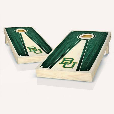 Baylor Bears Pyramid Cornhole Board Set - 2x4 (24 inch x 48 inch) - Choose Your Accessories, Size: Add Carry Case GYH2_N3VBX44