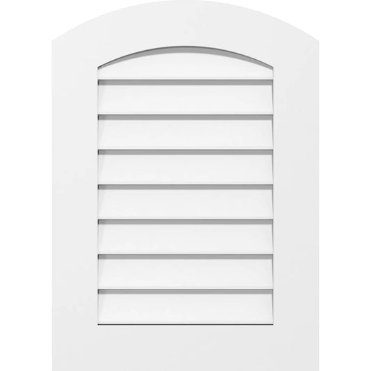 Ekena Millwork GVPAR40X4001SN 40x22W x 40x22H Arch Top Surface Mount PVC Gable Vent: Non-Functional, w/ 3-1/2x22W x 1x22P Standa BKB1_I6JWV09