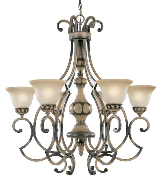 Classic Lighting 92716 HRW Westchester Chandelier, Honey Rubbed Walnut RAC9_O9ZPI05