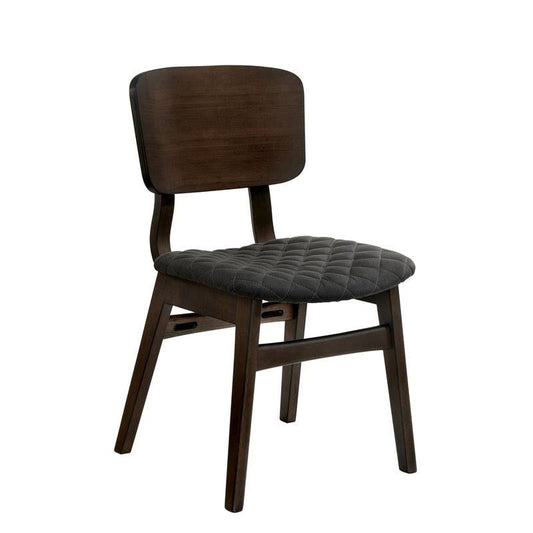 Allora Mid-Century Fabric Side Chair in Walnut (Set of 2) EVI8_W3UQJ60