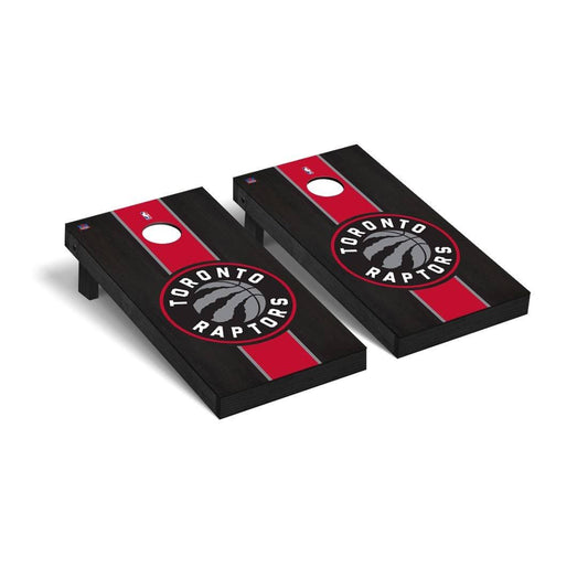 NBA Toronto Raptors Onyx Stained Stripe Cornhole Set Multi VLR8_Z4VMI03