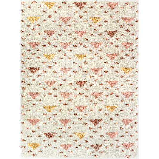 BALTA Belmonte Pink 8 ft. x 10 ft. Geometric Shag Area Rug QJY5_D6ZPS28