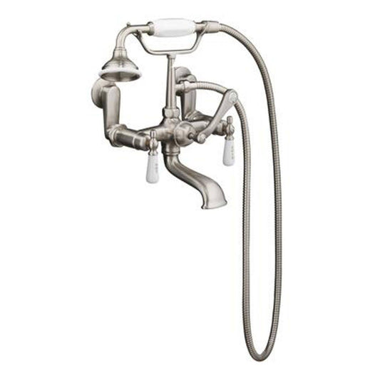 Barclay 4602-PL-SN Tub Wall-Mounted Faucet with Hand Shower - Brushed Nickel DTE6_S7VZB78