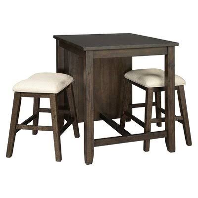 Chapdelaine Casual 3 Piece Counter Height Dining Set Gracie Oaks XFN7_X0HMT37