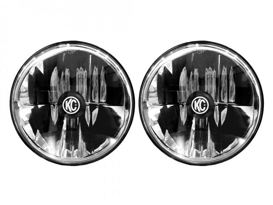 KC HiLiTES 2007-2017 Jeep Wrangler JK Gravity Reg LED 7x22 Headlight Dot Compliant Pair Pack 42351 COZ3_P4XWN28