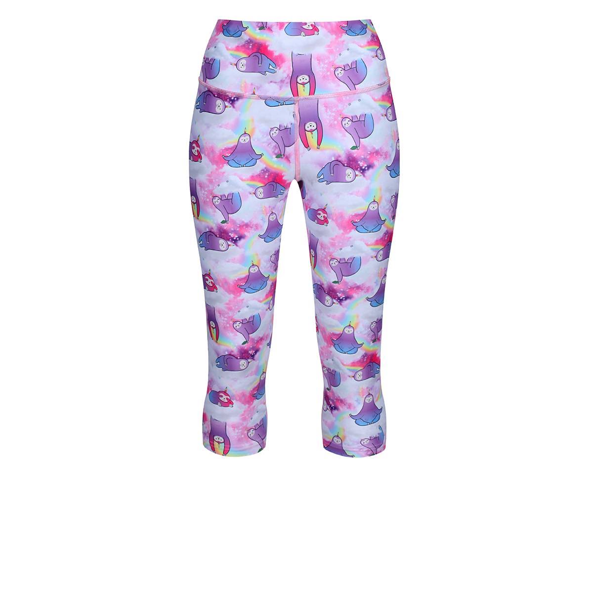 Tikiboo Mystical Sloths Capri | Tikiboo XXL / Multi | Cropped Leggings WFM5_C1PFV37