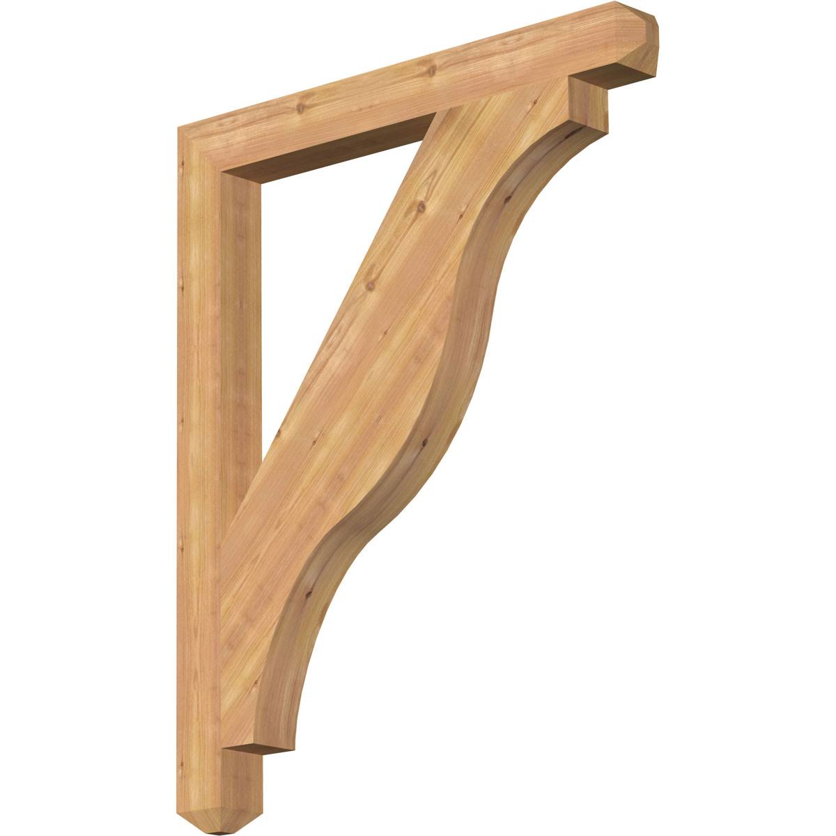 3 1/2x22W x 34x22D x 42x22H Funston Craftsman Smooth BRACKET, Western Red Cedar DSQ0_D6QPV30