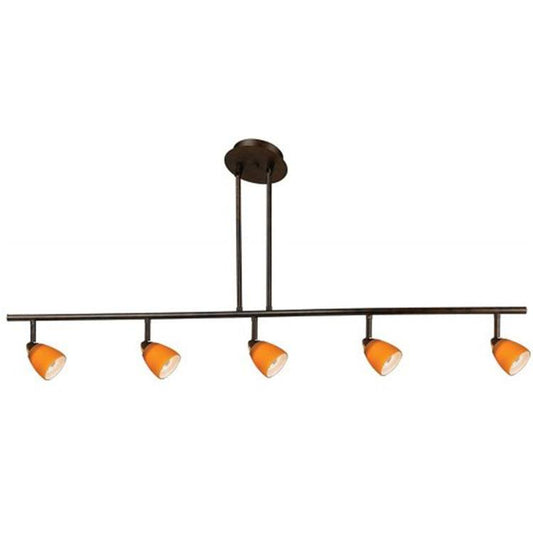 Cal Lighting SL-954-5-DB/MBS 5 Light Track Lighting RCJ5_H8WKS42