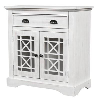 Fung 2 Door Accent Cabinet Longshore Tides Color: Vintage White UWJ1_M7TRC42