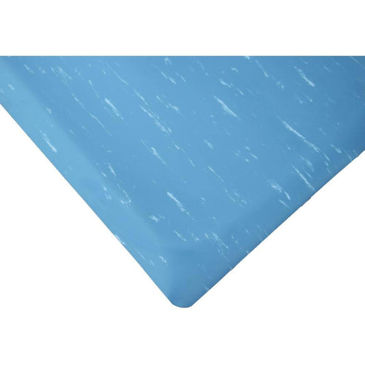 Rhino Anti-Fatigue Mats Marbleized Tile Top Blue 2 ft. x 21 ft. x 7/8 in. Anti-Fatigue Commercial Mat CMM4_H8ZHG11