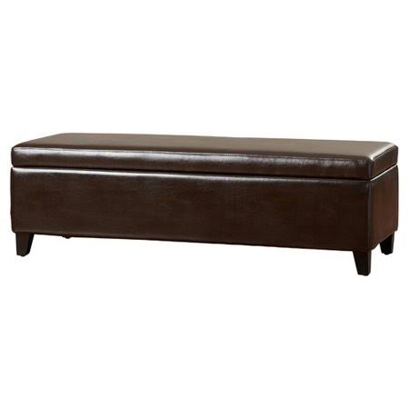 Alcott Hill Geffray Storage Bench, Brown QPV8_R5NTQ24