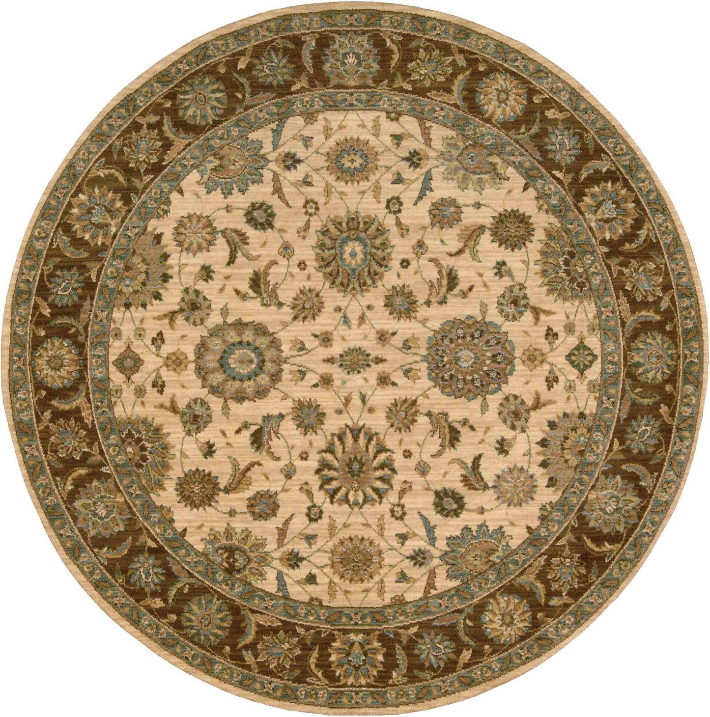 Nourison Living Treasures LI05 Area Rug - 5&10x22 Round - Beige GNI5_Y7KKJ04