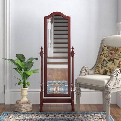 Darby Home Co Spada Cherry Cheval Mirror IOZ4_P8ESJ48