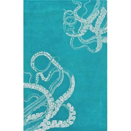 nuLOOM MTKT01D-76096 Hand Tufted Octopus Tail Rug, Blue Waters - 7 ft. 6 in. x 9 ft. 6 in. KSY9_Q3LXE71