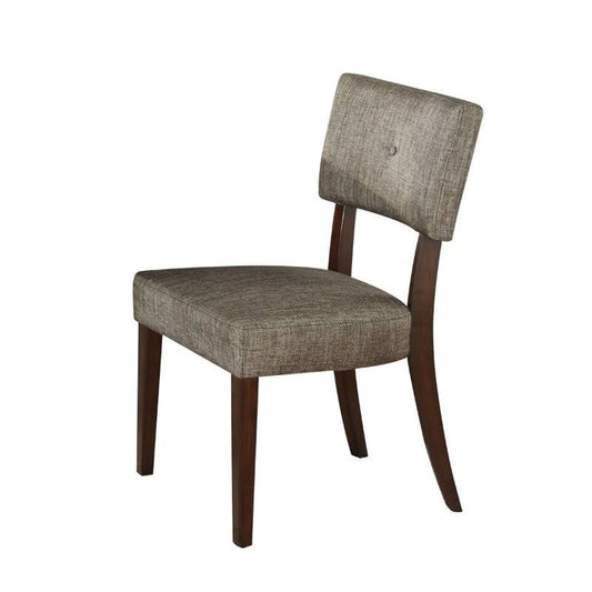 Bowery Hill Side Chair in Gray and Espresso (Set of 2) ZML1_K8SNE82