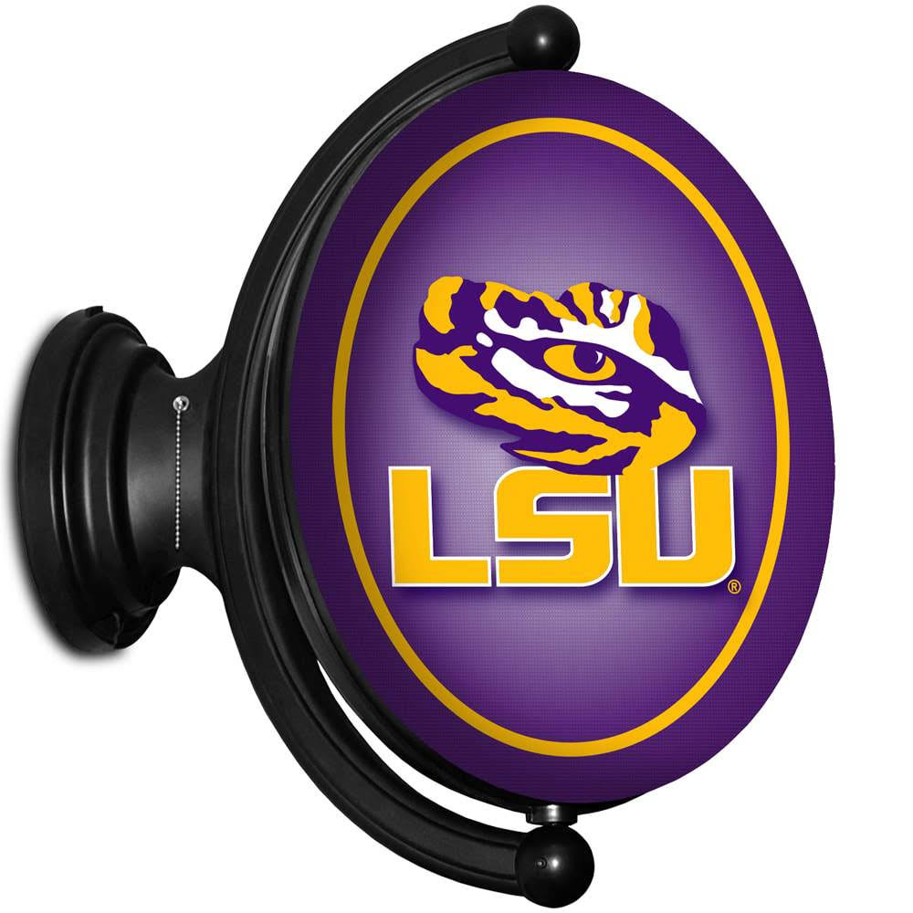 LSU Tigers Rotating Illuminated Team Spirit Wall Sign-Oval- Logo LUM1_D9BIK68