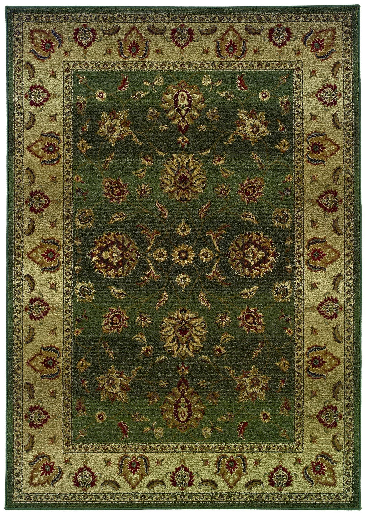 Oriental Weavers Genesis 034F1 4& x 5&9x22 Green Area Rug ASW4_K5RTY50