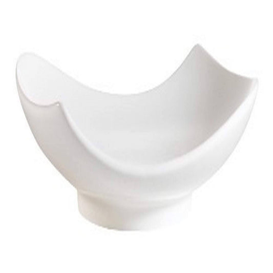 CAC China PCH-10 Accessories 10-Inch by 8-Inch 2-Inch New Bone White Porcelain Peach Plate Box of 24 DYH8_I6HZW65