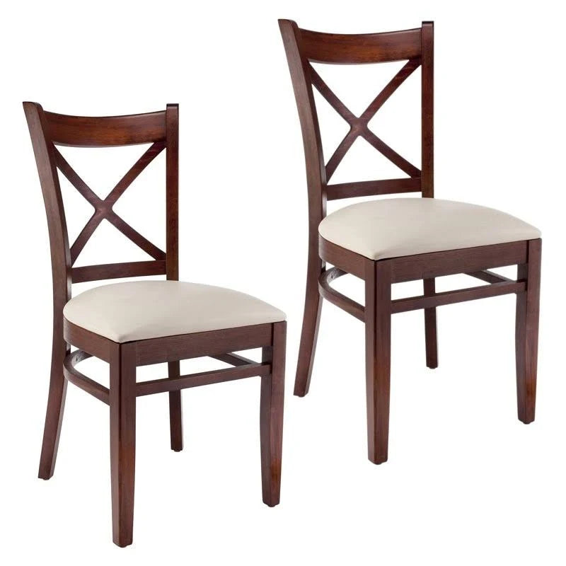 Beechwood Mountain Cross Back Side Chair in Medium Oak (Set of 2) DWY7_X5BRS39