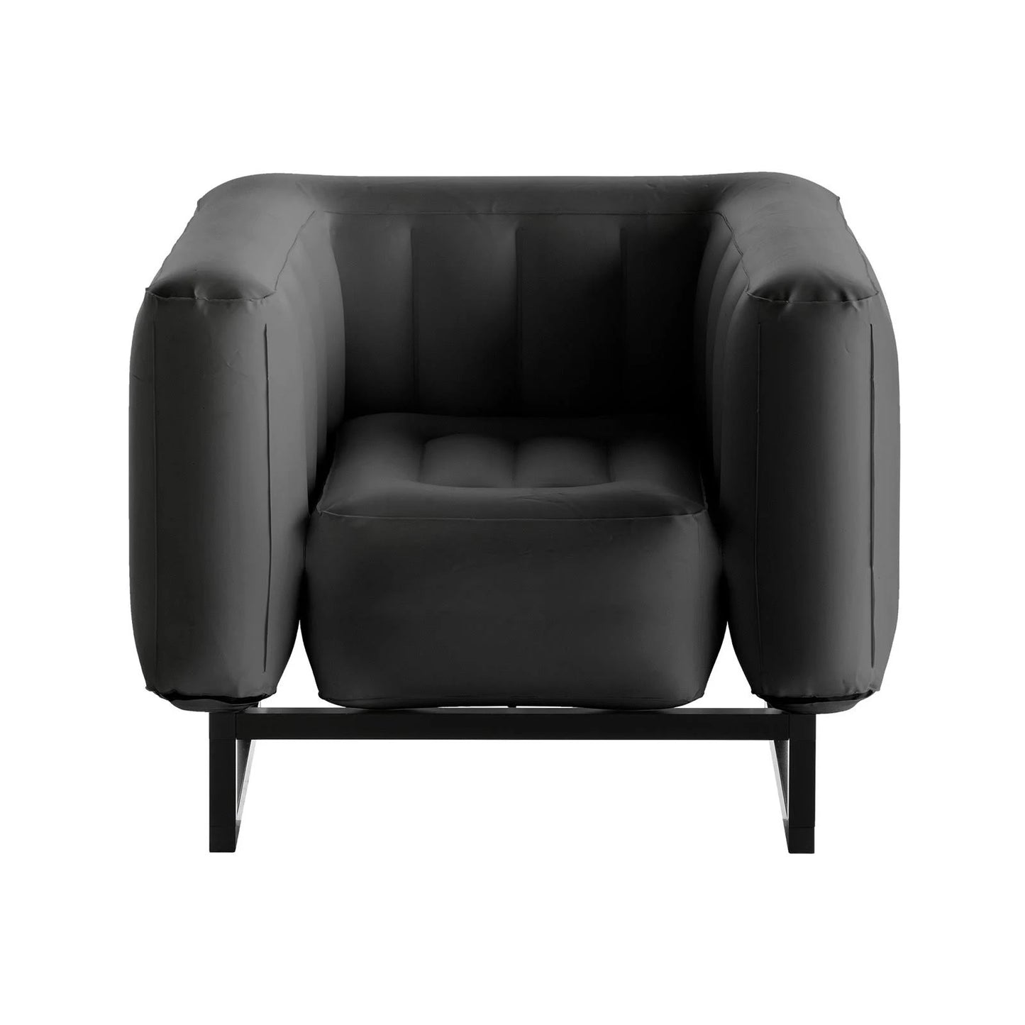 Mojow Armchair Yomi Aluminium and PVC Opaque Black WAO8_K3YWE20